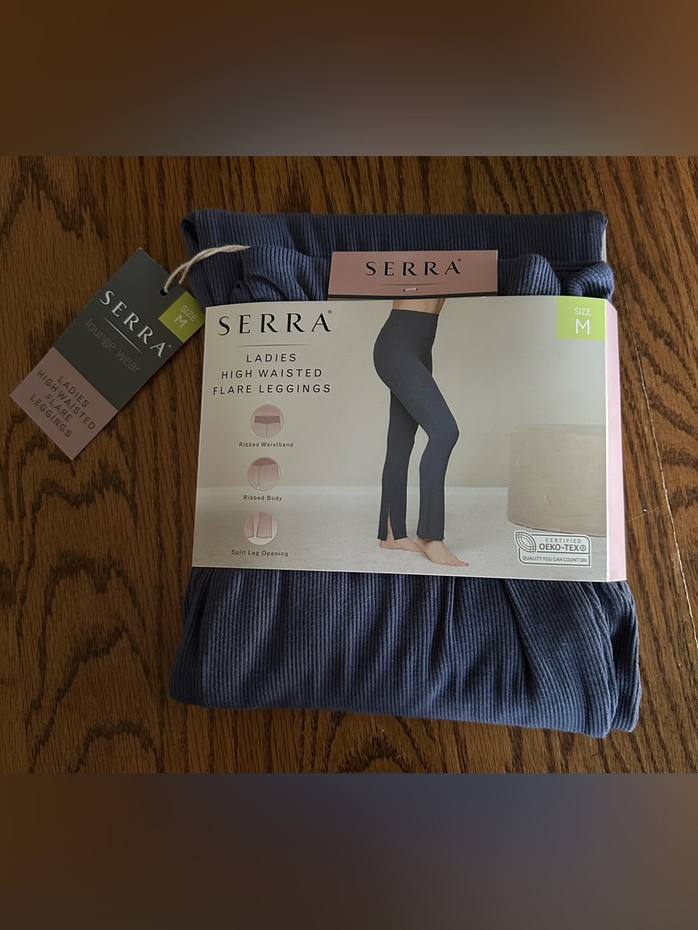 Serra Ribbed High-Waisted Flare Leggings